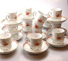 Load image into Gallery viewer, Herend CHINESE BOUQUET RUST 12 Cups and Saucers