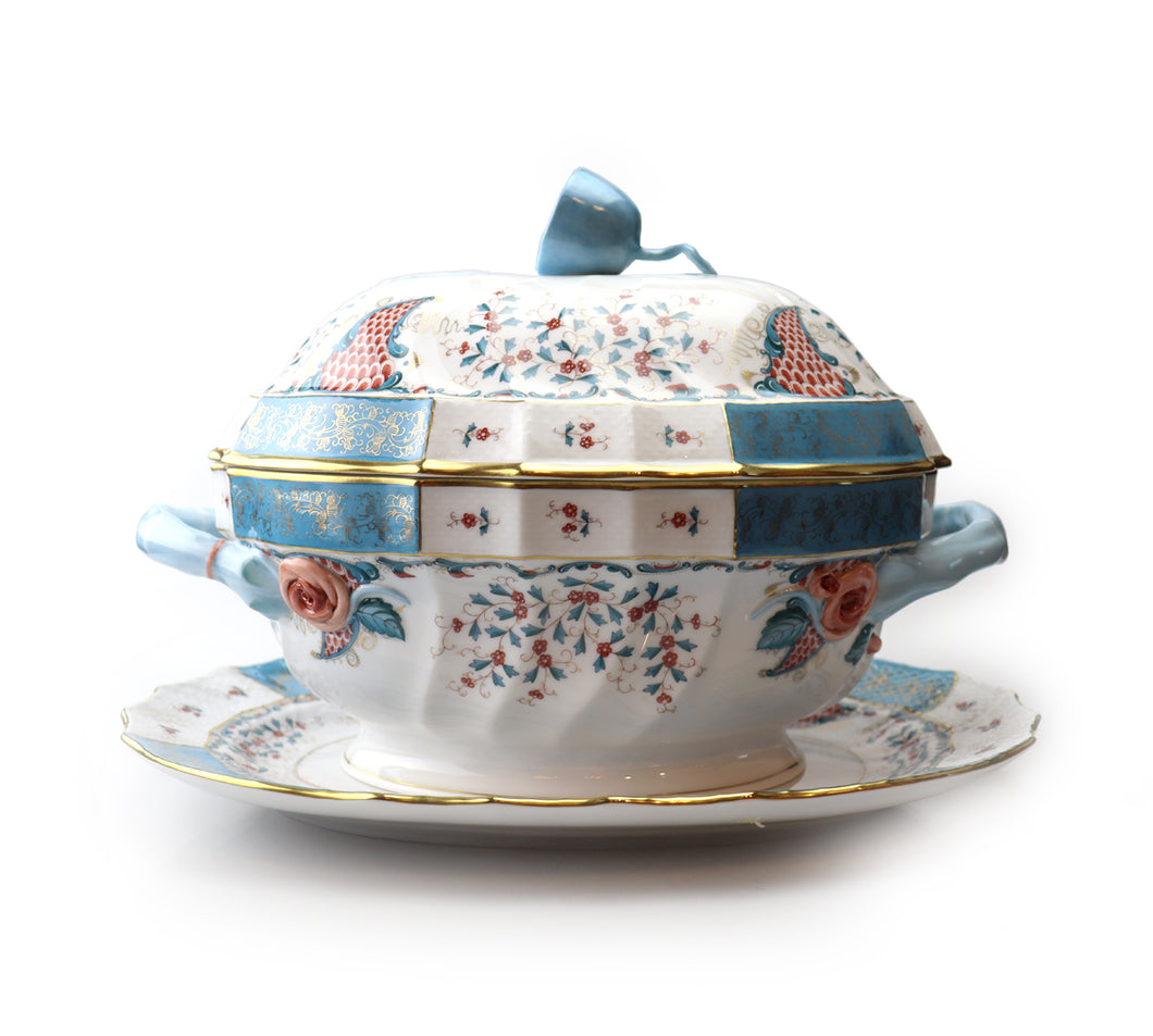 CORNUCOPIA Soup Tureen and Under-Plate